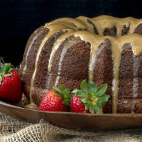 Black Russian Cake with Kahlua Glaze
