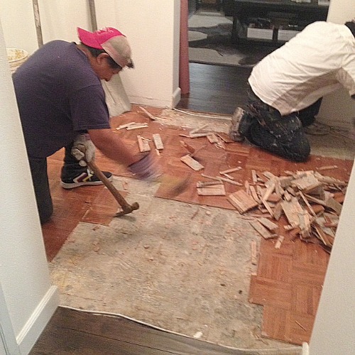 Parquet floor demo
